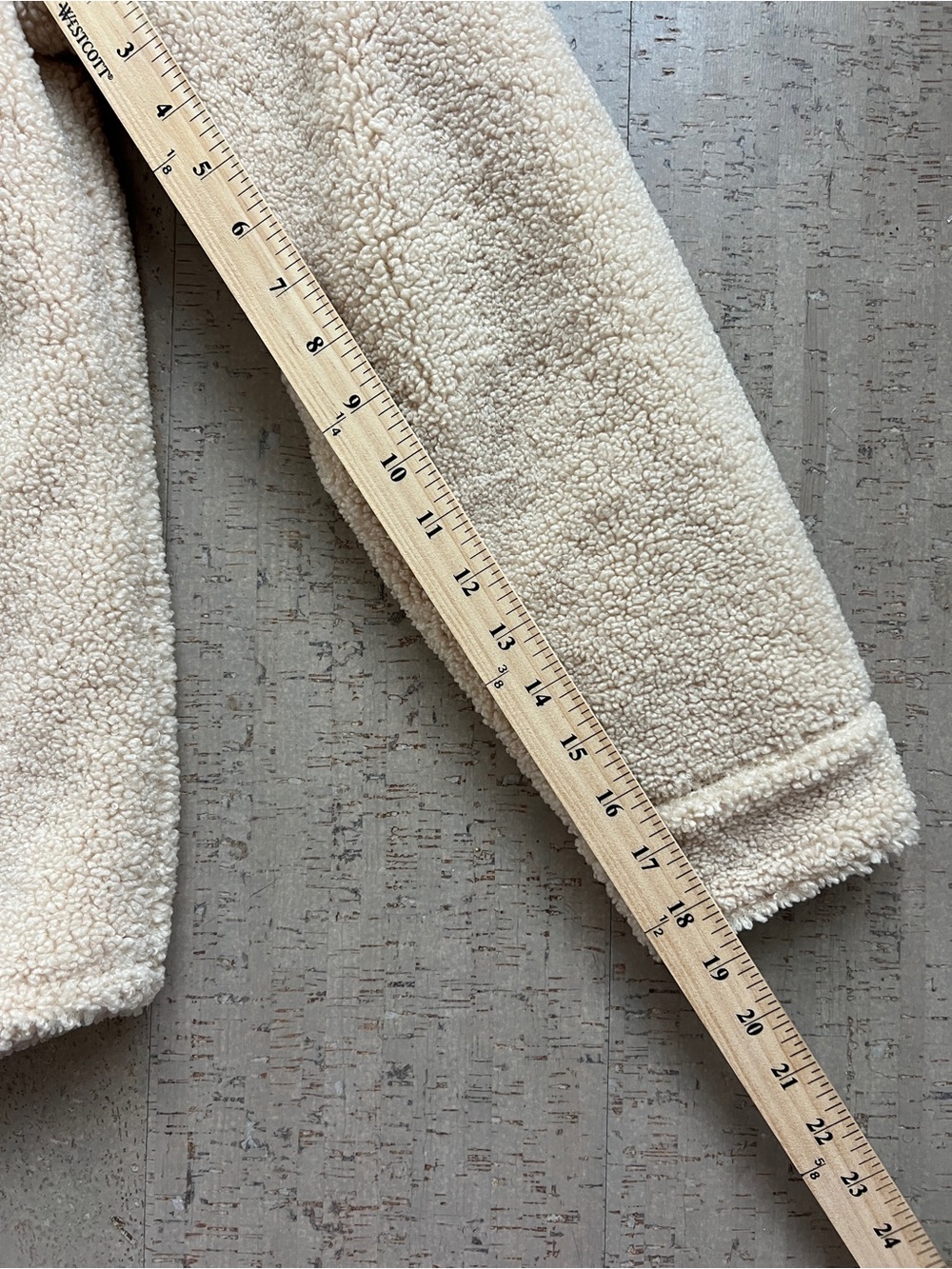 Marine Layer Cream Sherpa Shirt Jacket - Picture 6 of 12